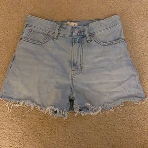 high wasted jean shorts